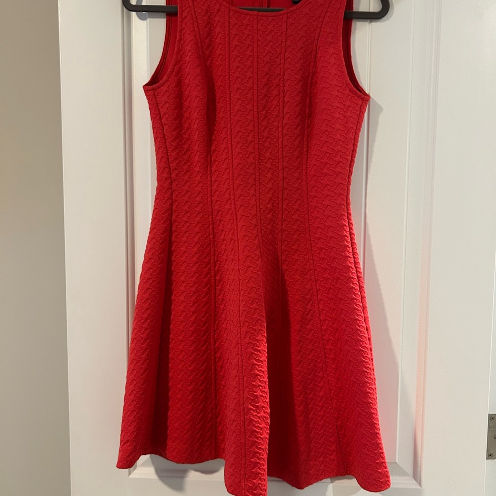 The Limited Orange Sleeveless A-Line Mini Dress